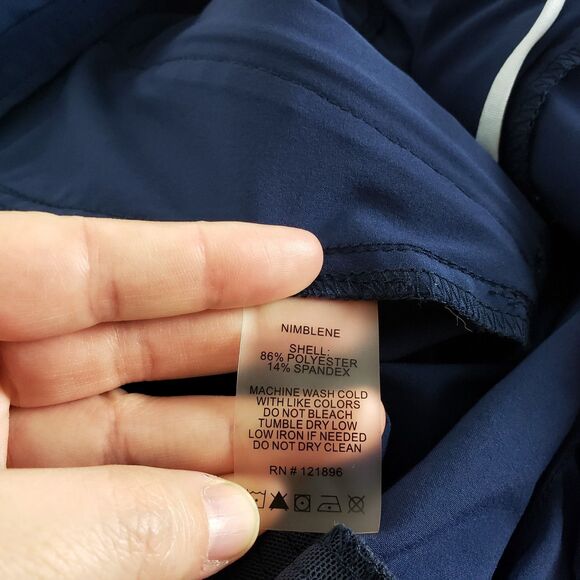 Title Nine Rogue Shorts 9" Inseam Womens 12 Navy Blue UPF 50 Swim Outdoor - Picture 9 of 10